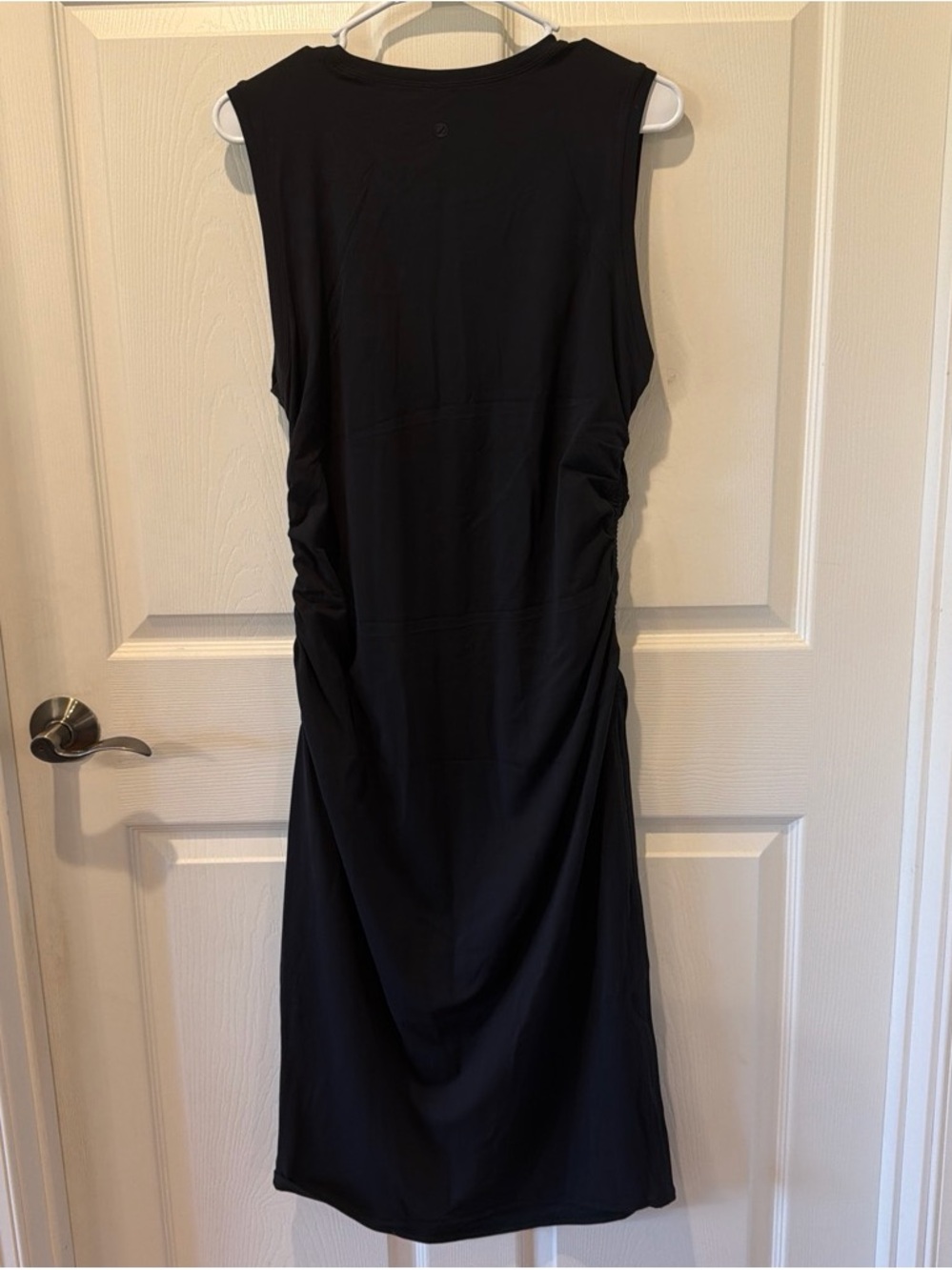 CRZ YOGA Black Sleeveless Midi Bodycon Crewneck Dress